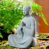 Maxbell Resin Aquarium Buddha Statue Figurine Indoor Decoration Landscape Sitting