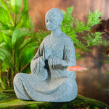 Maxbell Resin Aquarium Buddha Statue Figurine Indoor Decoration Landscape Sitting