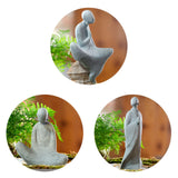 Maxbell Abstract Resin Aquarium Buddha Statue Figurine Fengshui Craft Standing