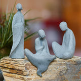 Maxbell Abstract Resin Aquarium Buddha Statue Figurine Fengshui Craft Standing