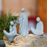 Maxbell Abstract Resin Aquarium Buddha Statue Figurine Fengshui Craft Standing