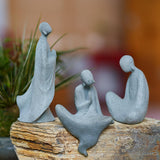 Maxbell Abstract Resin Aquarium Buddha Statue Figurine Fengshui Craft Standing
