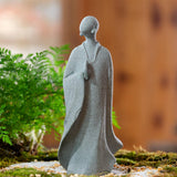 Maxbell Abstract Resin Aquarium Buddha Statue Figurine Fengshui Craft Standing