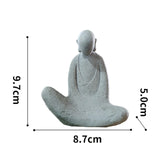 Maxbell Abstract Resin Aquarium Buddha Statue Figurine Fengshui Craft Sitting