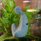Maxbell Abstract Resin Aquarium Buddha Statue Figurine Fengshui Craft Sitting