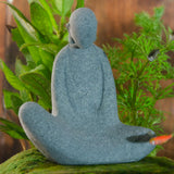 Maxbell Abstract Resin Aquarium Buddha Statue Figurine Fengshui Craft Sitting