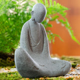 Maxbell Abstract Resin Aquarium Buddha Statue Figurine Fengshui Craft Sitting