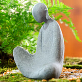Maxbell Abstract Resin Aquarium Buddha Statue Figurine Fengshui Craft Sitting