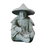 Maxbell Resin Aquarium Ancient Chinese Fisherman Characters Statue Ornament Moderate
