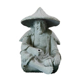 Maxbell Resin Aquarium Ancient Chinese Fisherman Characters Statue Ornament Moderate