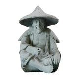 Maxbell Resin Aquarium Ancient Chinese Fisherman Characters Statue Ornament Moderate
