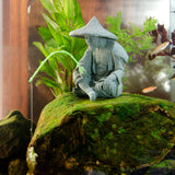 Maxbell Resin Aquarium Ancient Chinese Fisherman Characters Statue Ornament Moderate