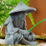 Maxbell Resin Aquarium Ancient Chinese Fisherman Characters Statue Ornament Moderate