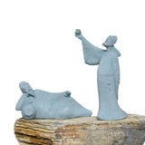 Maxbell Resin Aquarium Ancient Chinese Poetry Characters Figurine Ornament Durable