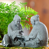 Maxbell Resin Aquarium Ancient Chinese Poetry Characters Figurine Ornament Durable