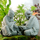 Maxbell Resin Aquarium Ancient Chinese Poetry Characters Figurine Ornament Durable