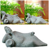 Maxbell Resin Aquarium Ancient Chinese Poetry Characters Figurine Ornament Durable