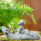 Maxbell Resin Aquarium Ancient Chinese Poetry Characters Figurine Ornament Durable