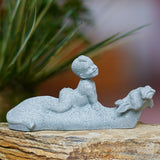 Maxbell Resin Aquarium Ancient Chinese Poetry Characters Figurine Ornament Durable