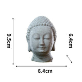 Maxbell Resin Fish Tank Buddha Head Sculpture Home Decor Landscaping A