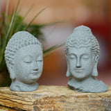 Maxbell Resin Fish Tank Buddha Head Sculpture Home Decor Landscaping A