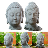 Maxbell Resin Fish Tank Buddha Head Sculpture Home Decor Landscaping A