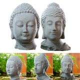 Maxbell Resin Fish Tank Buddha Head Sculpture Home Decor Landscaping A