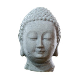 Maxbell Resin Fish Tank Buddha Head Sculpture Home Decor Landscaping A