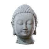 Maxbell Resin Fish Tank Buddha Head Sculpture Home Decor Landscaping A