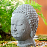 Maxbell Resin Fish Tank Buddha Head Sculpture Home Decor Landscaping A