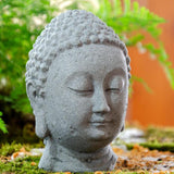 Maxbell Resin Fish Tank Buddha Head Sculpture Home Decor Landscaping A