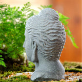 Maxbell Resin Fish Tank Buddha Head Sculpture Home Decor Landscaping B