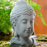 Maxbell Resin Fish Tank Buddha Head Sculpture Home Decor Landscaping B