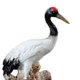 Maxbell Statue Crane Chic Gift Collectibles for Balcony Bonsai Resin Gaze
