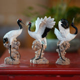 Maxbell Statue Crane Chic Gift Collectibles for Balcony Bonsai Resin Dance