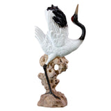 Maxbell Statue Crane Chic Gift Collectibles for Balcony Bonsai Resin Dance