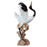 Maxbell Statue Crane Chic Gift Collectibles for Balcony Bonsai Resin Dance