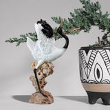 Maxbell Statue Crane Chic Gift Collectibles for Balcony Bonsai Resin Dance