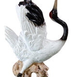 Maxbell Statue Crane Chic Gift Collectibles for Balcony Bonsai Resin Dance