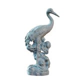 Maxbell Statue Crane Chic Gift Collectibles for Balcony Bonsai Stone Gazing