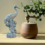 Maxbell Statue Crane Chic Gift Collectibles for Balcony Bonsai Stone Gazing