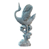 Maxbell Statue Crane Chic Gift Collectibles for Balcony Bonsai Stone Dancing