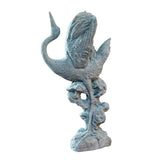 Maxbell Statue Crane Chic Gift Collectibles for Balcony Bonsai Stone Dancing