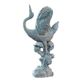 Maxbell Statue Crane Chic Gift Collectibles for Balcony Bonsai Stone Dancing