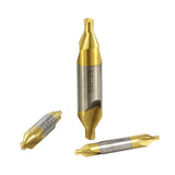 Maxbell 6Pcs Drill Set 60 Degree Angle 1.0mm-5.0mm for Lathe Metalworking