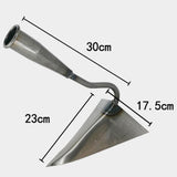 Maxbell Household Triangle Hoe Trenching Hoe for Backyard Soil Loosening Gardening Manganese Steel M