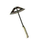 Maxbell Hoe with Handle Gardening Hand Tools Durable for Loosening Landscaping Hollow A