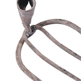 Maxbell Rake Head Four Tooth High Carbon Steel for Weeding Soil Loosening Farm L Pointed Head
