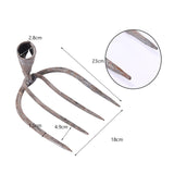 Maxbell Rake Head Four Tooth High Carbon Steel for Weeding Soil Loosening Farm L Pointed Head