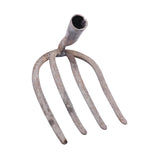 Maxbell Rake Head Four Tooth High Carbon Steel for Weeding Soil Loosening Farm Round Head L